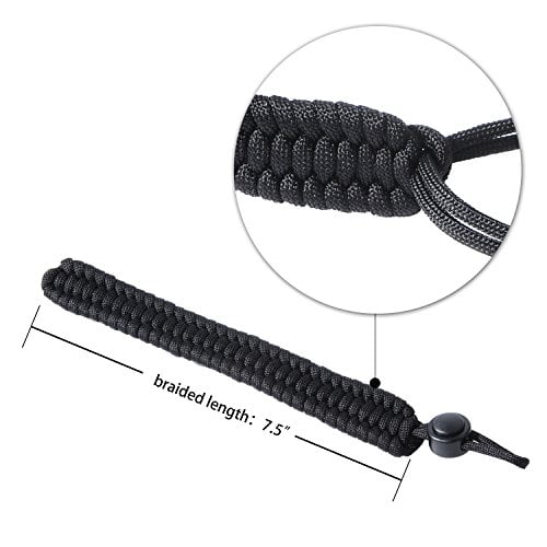 and Other Stuff Techion Braided 550 Paracord Adjustable Camera Wrist Strap/Bracelet for Cameras Binoculars